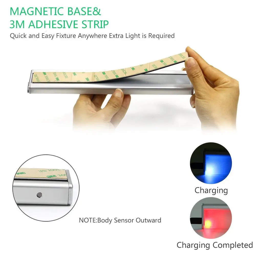 Беспроводной 27 светодиодов датчик движения Ночной светильник белый/теплый белый