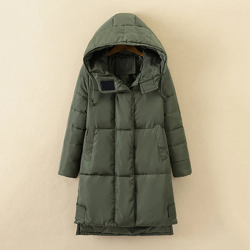 Женская зимняя хлопковая куртка пуховик размера плюс 5XL женская теплая парка с