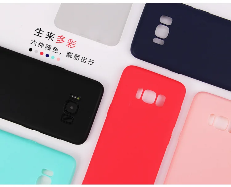 For Iphone X 6S 7 8 Plus Samsung Galaxy S6 S7 Edge S8 S9 Note Candy Case Ultra Slim Soft Silicone Back Cover Thin Rubber |