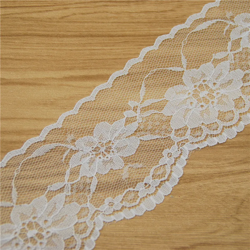 60mm Polyester Lace Trim White Fabric Sewing Accessories Cloth Wedding Dress Decoration Ribbon Craft Supplies 200yards L730-1 | Дом и сад