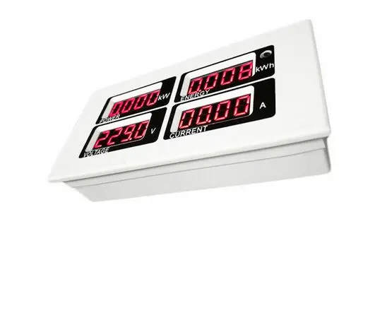 Светодиодный однофазный счетчик энергии PEACEFAIR переменный ток 220 В 100 А ампер кВт/ч