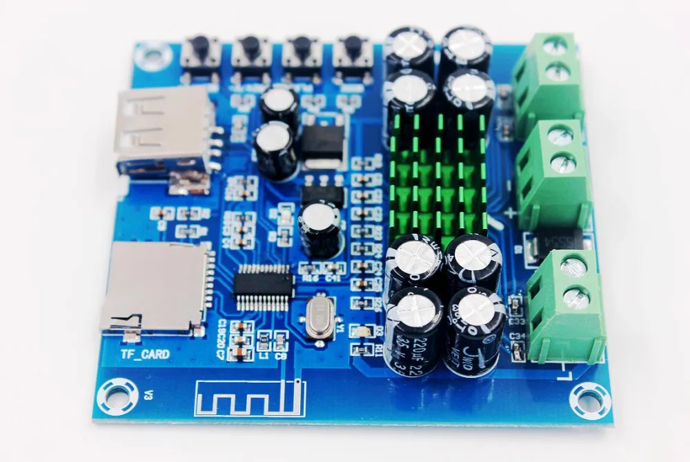 TPA3116D2 цифровая Фотографическая плата встроенная Bluetooth U диск TF плеер Amp платы