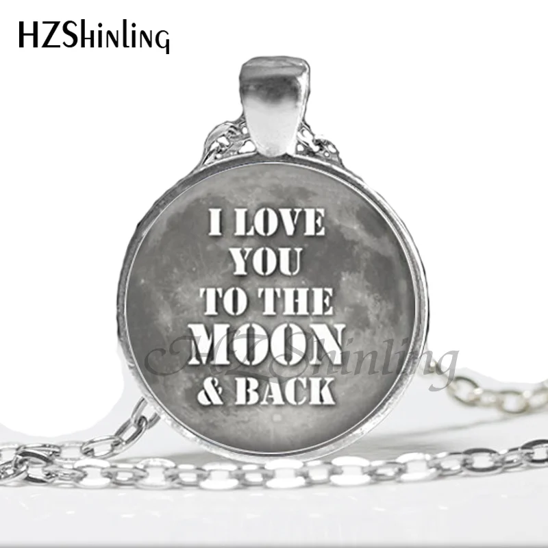 I love you to the moon and back подвеска Милая двойная Пара Ожерелье арт подарок на день