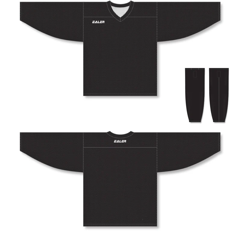 COLDOUTDOOR  black and white Double sided/reversible ice hockey jerseys with a matching socks
