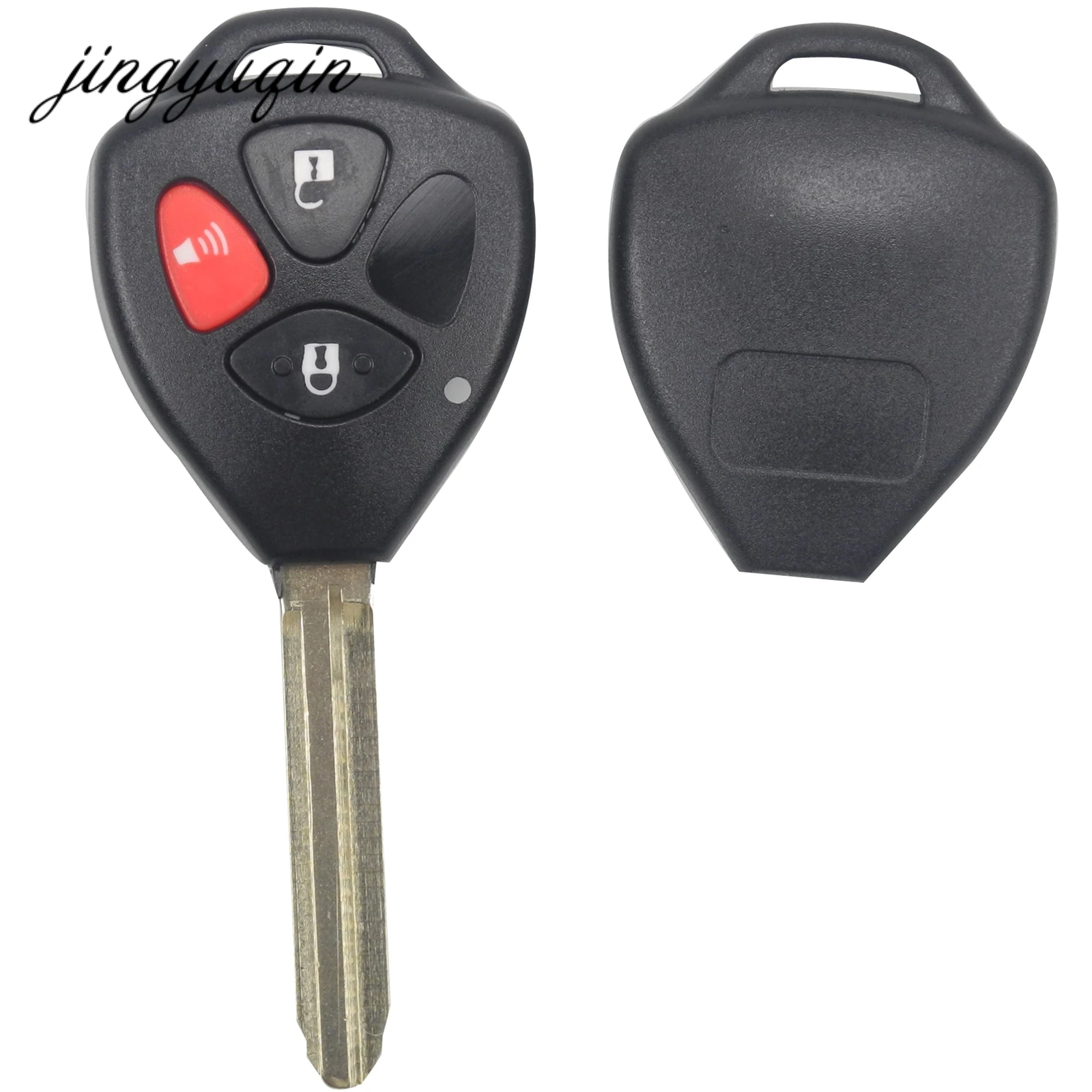Jingyuqin Uncut чехол для дистанционного ключа Toyota RAV4 Yaris Venza Scion tC xA xB xd 3 кнопки Замена