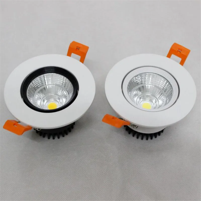 Free Shipping Dimmable 10W/12W LED COB Ceiling Down Light Dowlight Warm / Cool White Recessed Lamp For Home Lighting  20pcs/lot