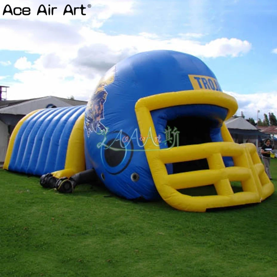 Надувной футбольный шлем туннель для команды 7 мл огромный теннисная туннельная