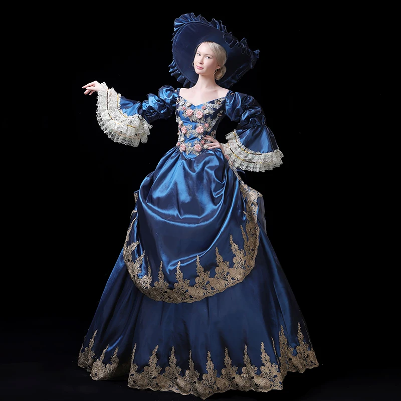 Бальное платье в викторианском стиле 18th Century Rococo Готическая Мария-Антуанетта