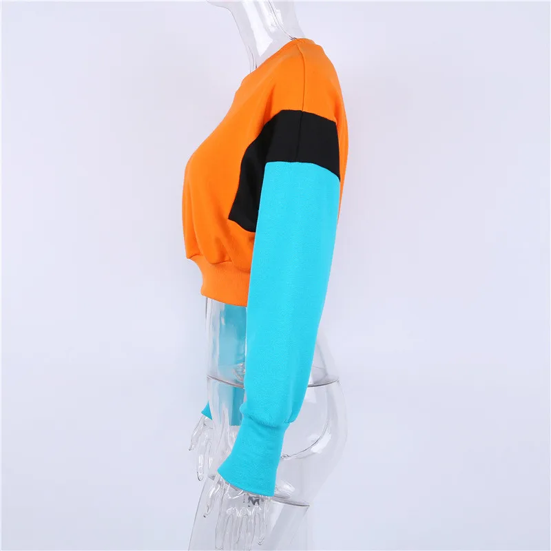 Толстовка Женская с длинным рукавом оранжевого цвета|Женские толстовки и