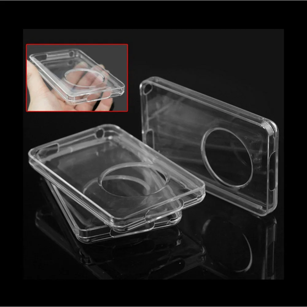 Crystal Transparent Hard Full Protection Case For Apple iPod Classic 80GB 120GB Thin 160GB  iPod Video 30GB(10.5mm Thickness)
