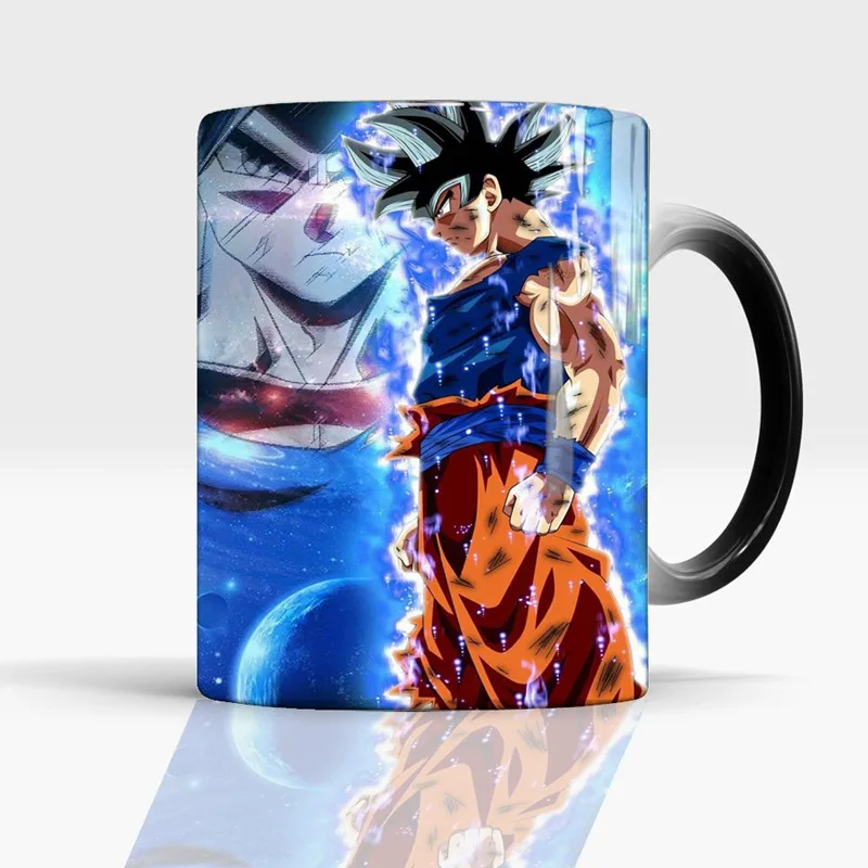 1 шт. DRAGON BALL Z Goku фигурка Вегета меняющая цвет кружка аниме тепло раскрывает волшебное Кофе Молоко чай чашка для мальчика подарок 10 видов стилей