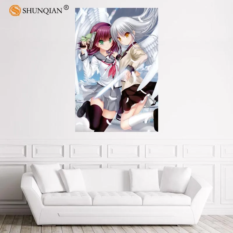 Плакат с изображением красивого ангела и ритма атласный на заказ тканевый