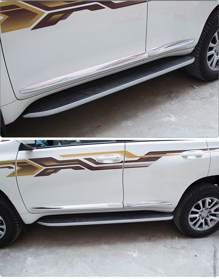 Для Toyota Land Cruiser Prado FJ 150, аксессуары Luhuezu 2010-, 3D дизайн, боковое формовочное покрытие для двери