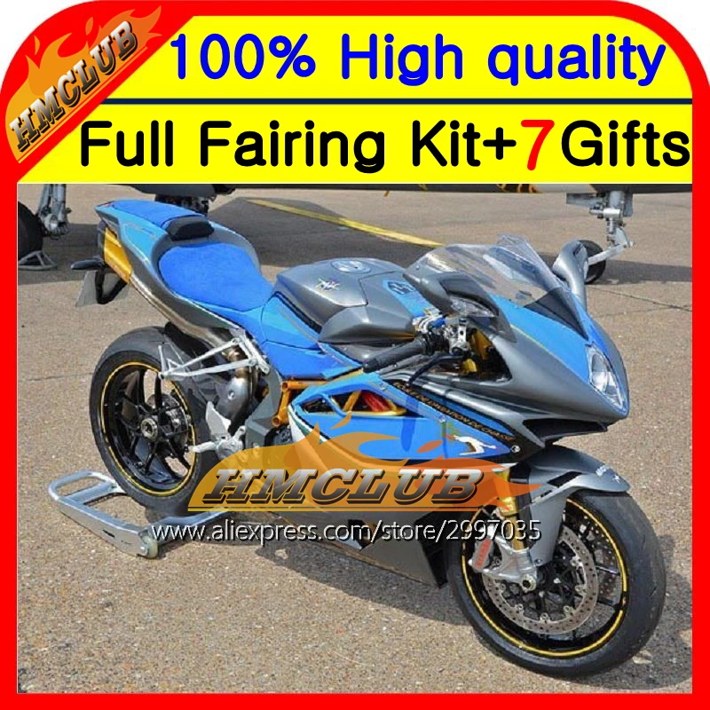 Корпус для MV Agusta F4 05 06 серебристо серый 750 1000R 312 1078 11 MA 2005 2006 4HM67 R312 750S 1000 R обтекатель