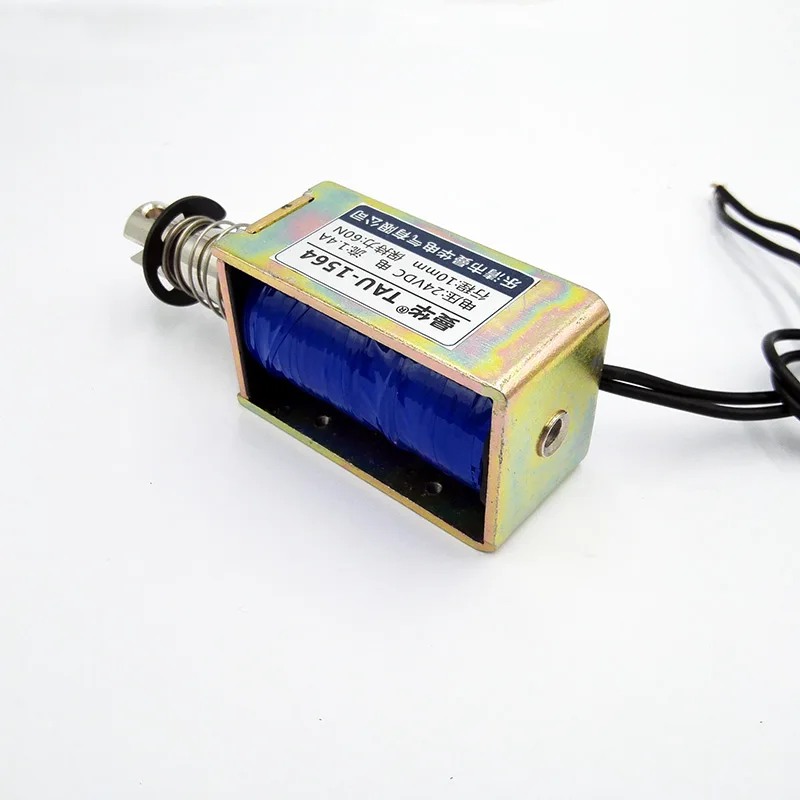 TAU 1564 ход 0 12 мм 60N вытяжной открытый каркас Электрический магнит DC12V 24V Линейный