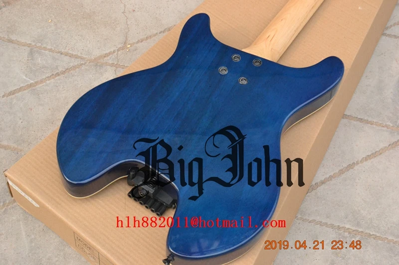 Новая безголовая электрогитара, клен гриф корпус из красного дерева,, Fretted f hole guitar 174