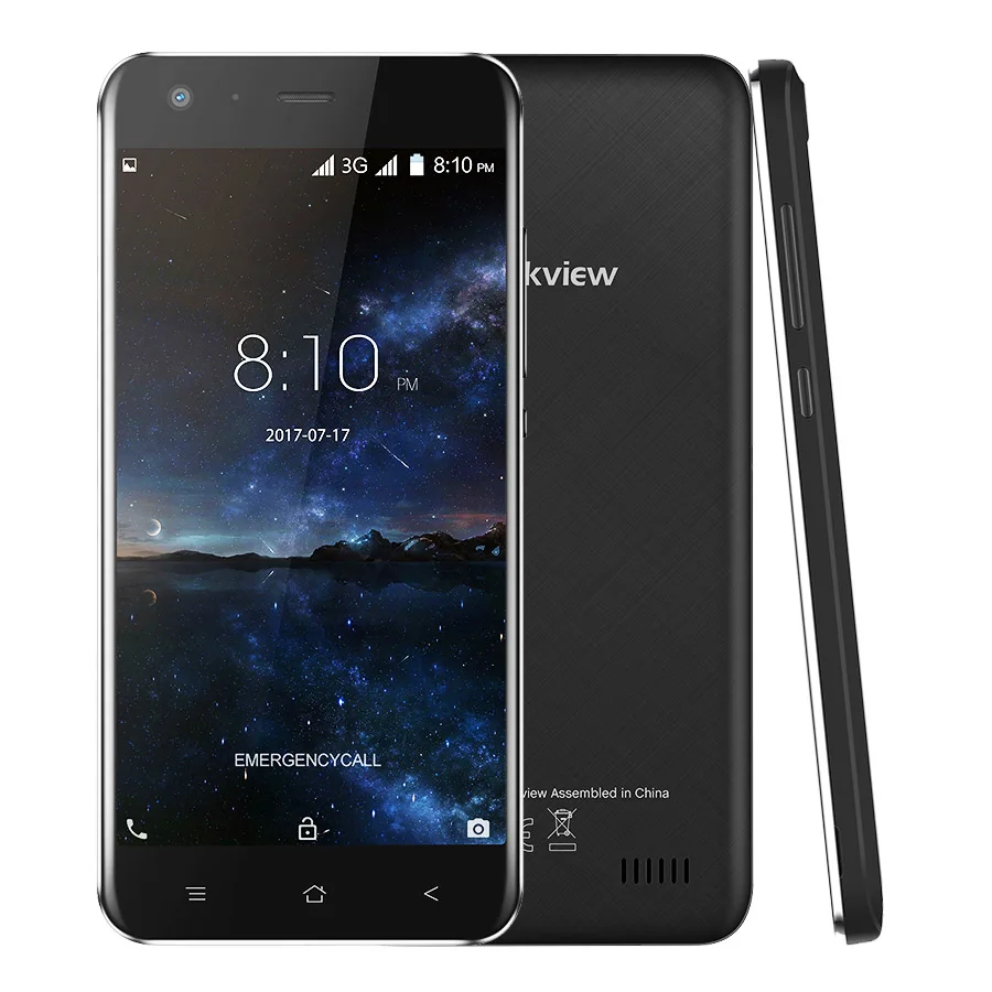 В наличии Blackview A7 Смартфон Android 7 0 MTK6580A четырехъядерный мобильный телефон 1 ГБ ОЗУ 8