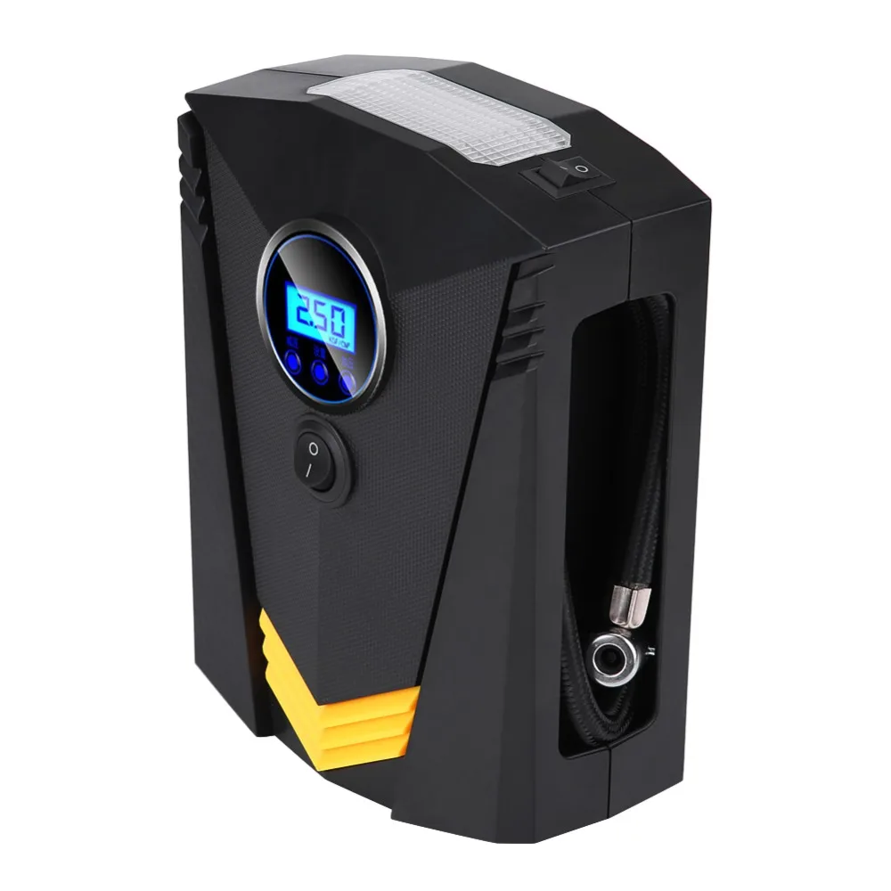 12V 120W Портативный шин цифровой воздушный компрессор насос W/3 насадки для Автомобильная шаровая воздуха Лодка