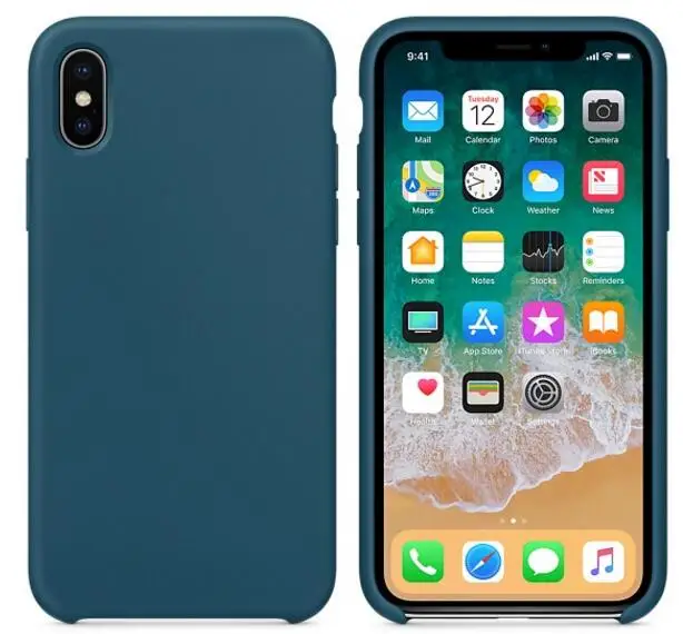 Официальный силиконовый чехол с логотипом Arvin iphone 7 plus iphone 6 iphone xs max iphone 7 iphone x чехол - Цвет: Cosmos blue