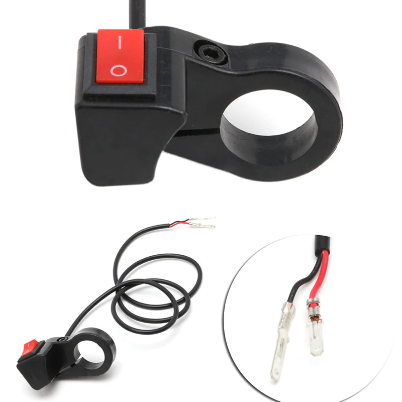 Новый 7/8 дюйма мотоцикл велосипед Скутер руль ВКЛ-ВЫКЛ головка противотуманная