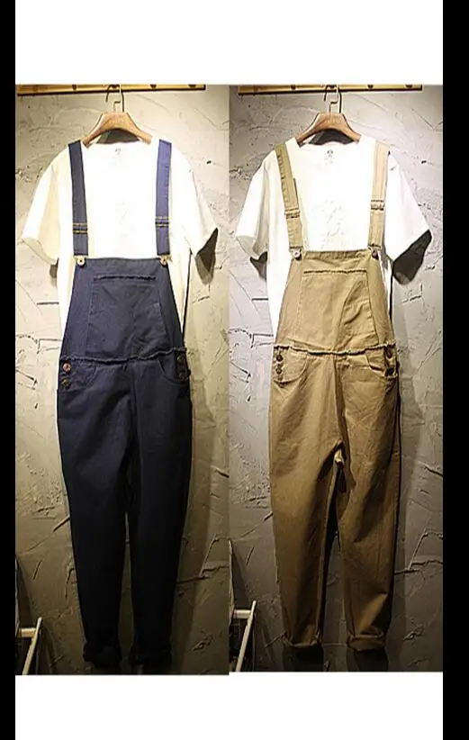 

Hot 2021 New Bib Men Summer Fashionable Denim Spaghetti Strap Pants Slim Tooling Suspenders Skinny Overalls Costumes