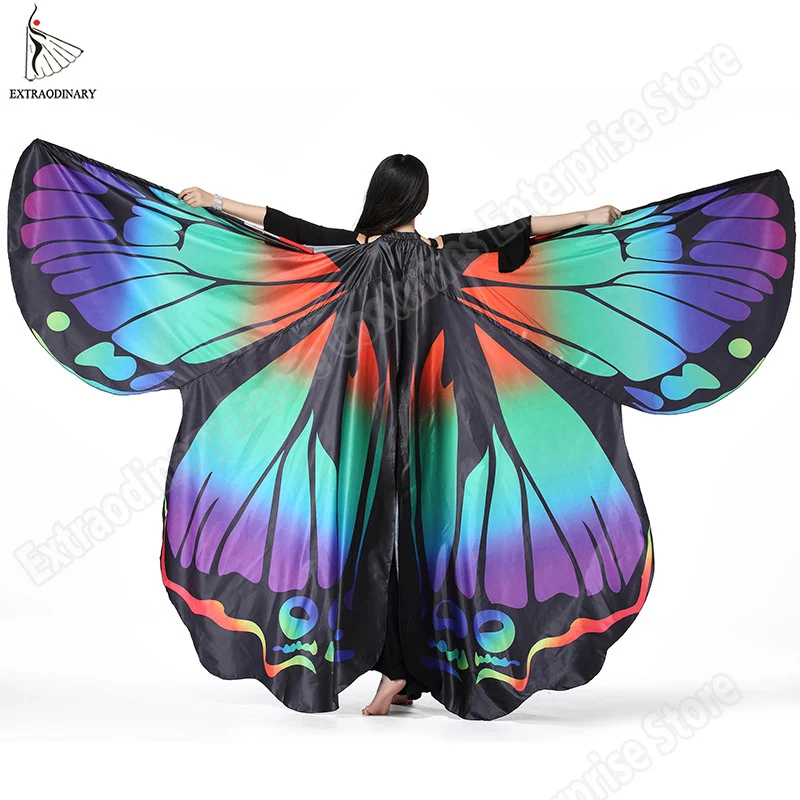 Танец живота реквизит для взрослых красочные крылья бабочки Исиды танца с