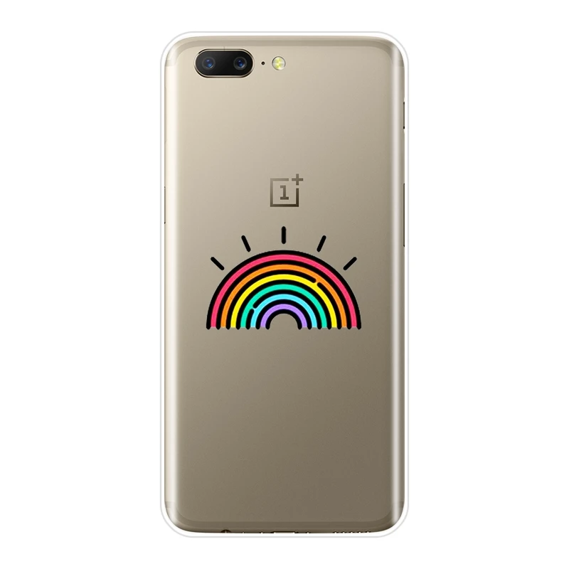 Задняя крышка для One Plus 3 3T 5T 6 6T Мягкий Силиконовый Забавный милый чехол телефона