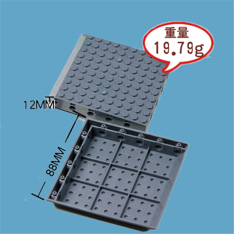 4 шт./лот техника кирпич Специальный 12x12 с 3 Pin отверстия на каждой стороне