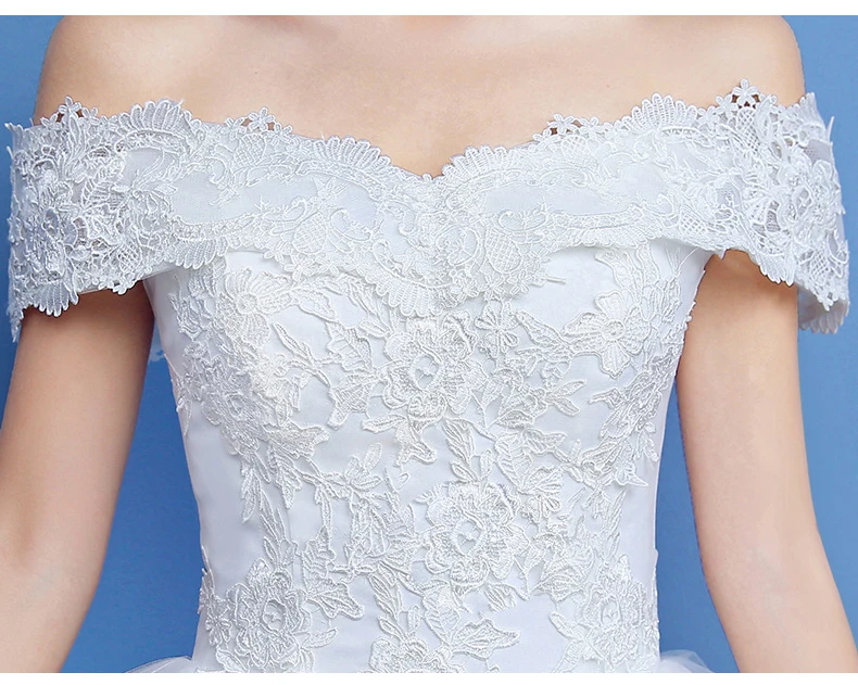 Свадебное платье 2019 свадебное бальное простое ручной работы кружевное Тюлевое с