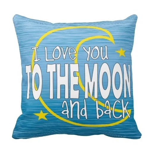 Удивительно Я Люблю Тебя До Луны И Обратно Чехлы (Размер: 45 х см) доставка|cushion