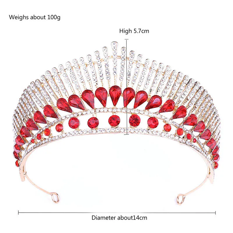 FORSEVEN павлин хвост форма мода Капля воды Кристалл для женщин принцесса свадебные