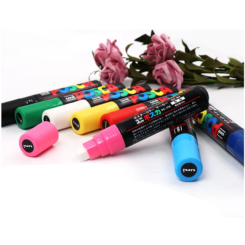 UNI POSCA PC 17K POP рекламная ручка на водной основе/граффити | Разноцветный