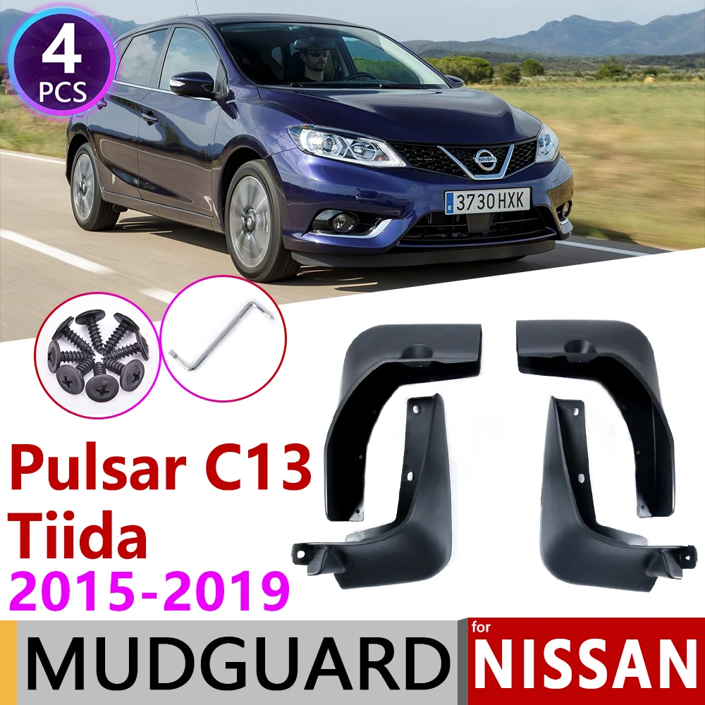 Для Nissan Pulsar C13 Tiida 2015 ~ 2019 Брызговики для крыла автомобиля крылья аксессуары 2016