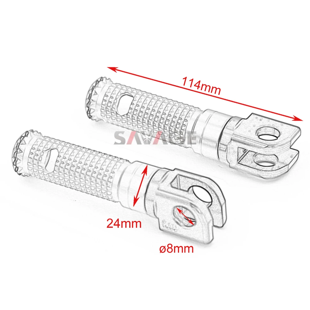 

Footrest Foot Peg For Bajaj Pulsar 200 NS 200RS 200AS 2015-2018 2017 2016 Motorcycle Accessories Rider Passenger CNC Foot Rests