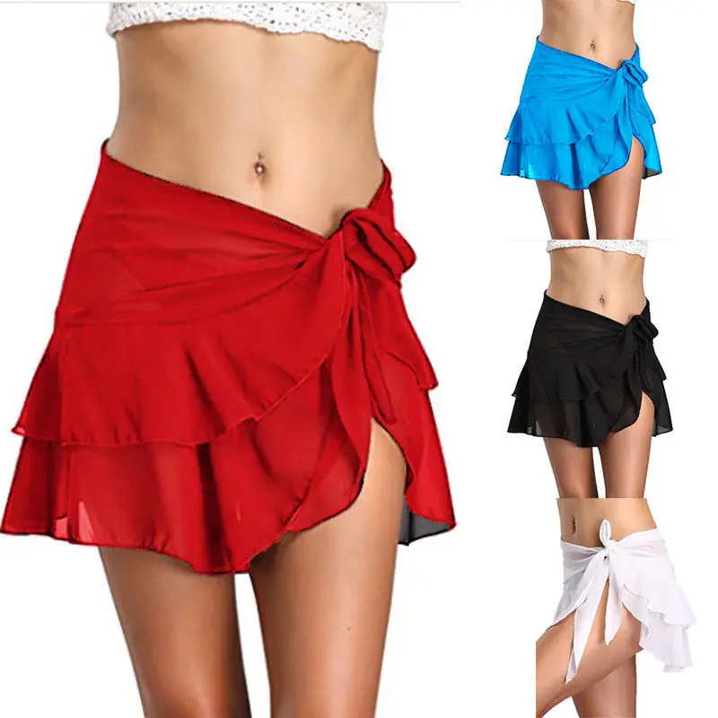 

Beach Skirt Women Summer Beachwear Swimwear Swimsuit Cover Up Ladies Bohemian Kaftan Beach Skirt Robe de plage sarongs pareo