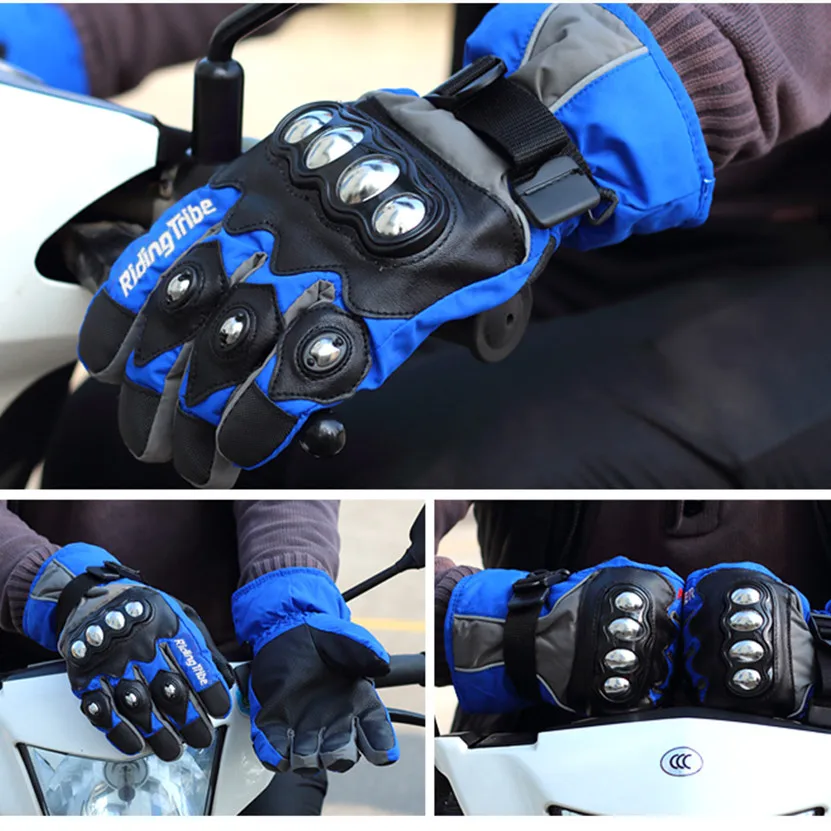 

Riding Tribe Motorcycle Gloves Warm Waterproof Touchscreen Rider Hands Protector Gear Motorbike Motocross Racing Gloves HX-04