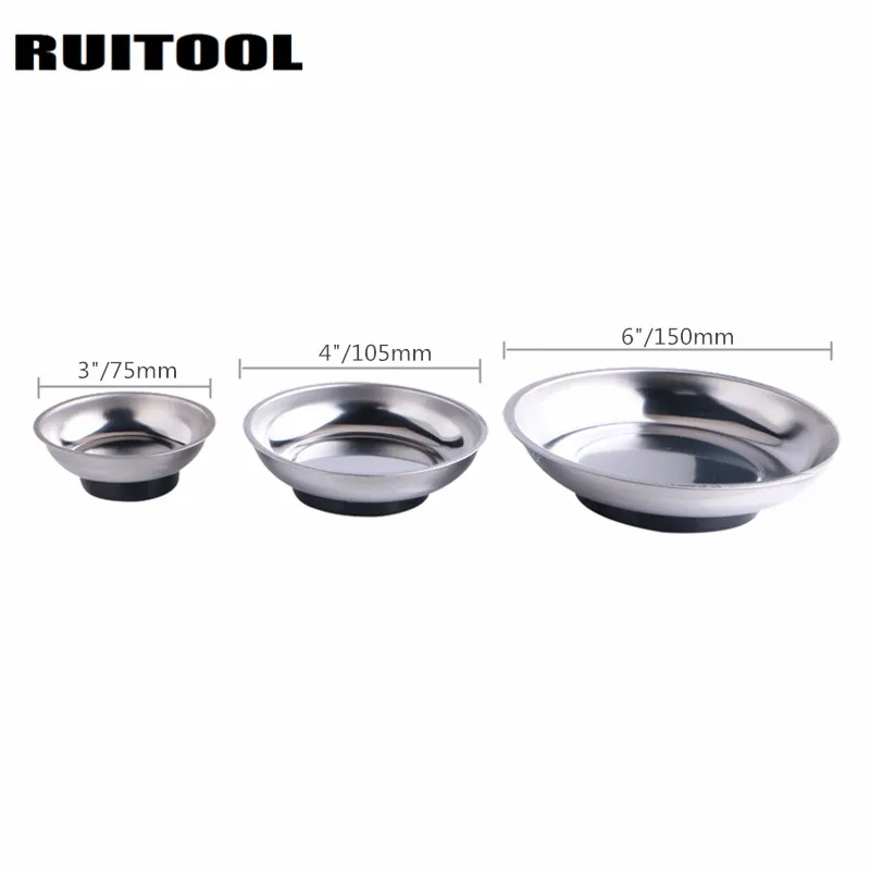 Магнитный Лоток RUITOOL 3 &quot/4&quot/6 &quot круглый лоток для винтов автомобильных деталей