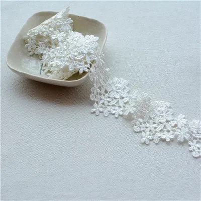 D--4.5CM WIDTH Сделай Сам, юбка, одежда, платье для штор, открытая вышивка, маленькое белое кружево для одежды, кукольные аксессуары, 4,5 см х 1 метр - Цвет: D--4.5CM WIDTH