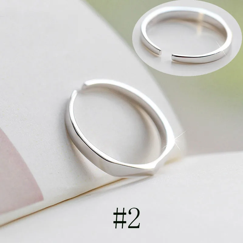 1Pc Concise Style Opening Adjustable Contract Couple Rings Female Fashion Jewelry Accessories | Украшения и аксессуары