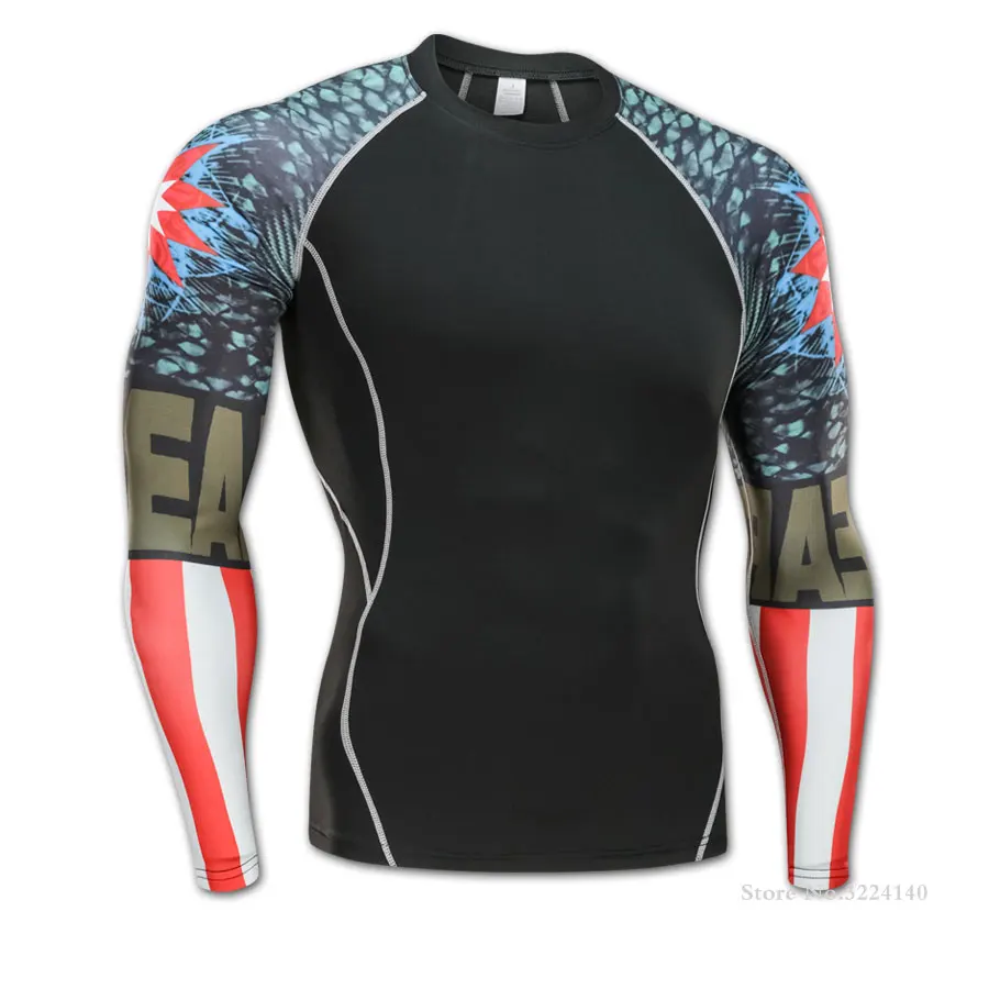 

Новинка MMA3D футболки с принтом Мужская компрессионная рубашка термальная футболка с длинным рукавом мужские фитнес бодибилдинг облегающие...