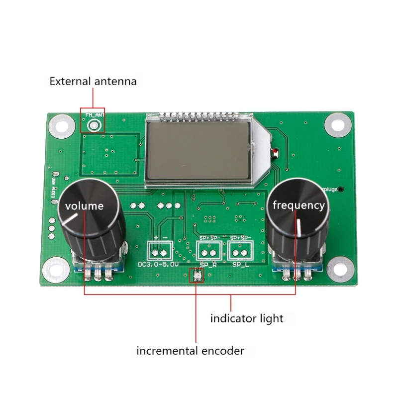 OOTDTY 87 108MHz DSP & PLL LCD стерео модуль цифрового FM радио приемника + последовательное