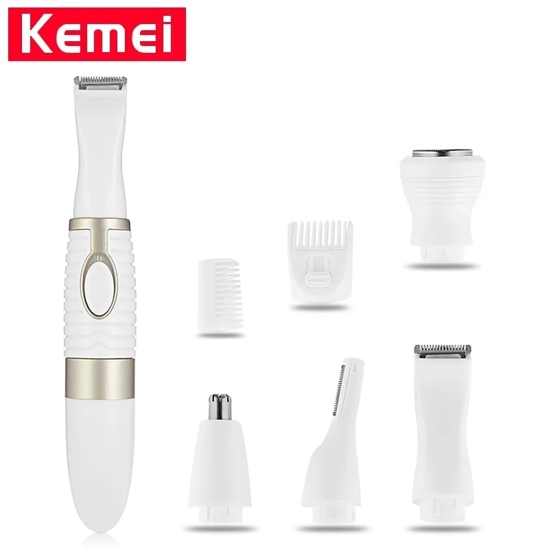 Kemei KM PG500 4 в 1 Электрический триммер для волос носу бровей тример бороды мужчин
