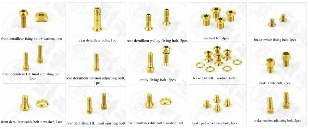 Титановые TC4 велосипедные винты набор болтов для велосипедной системы SHIMANO ULTEGRA