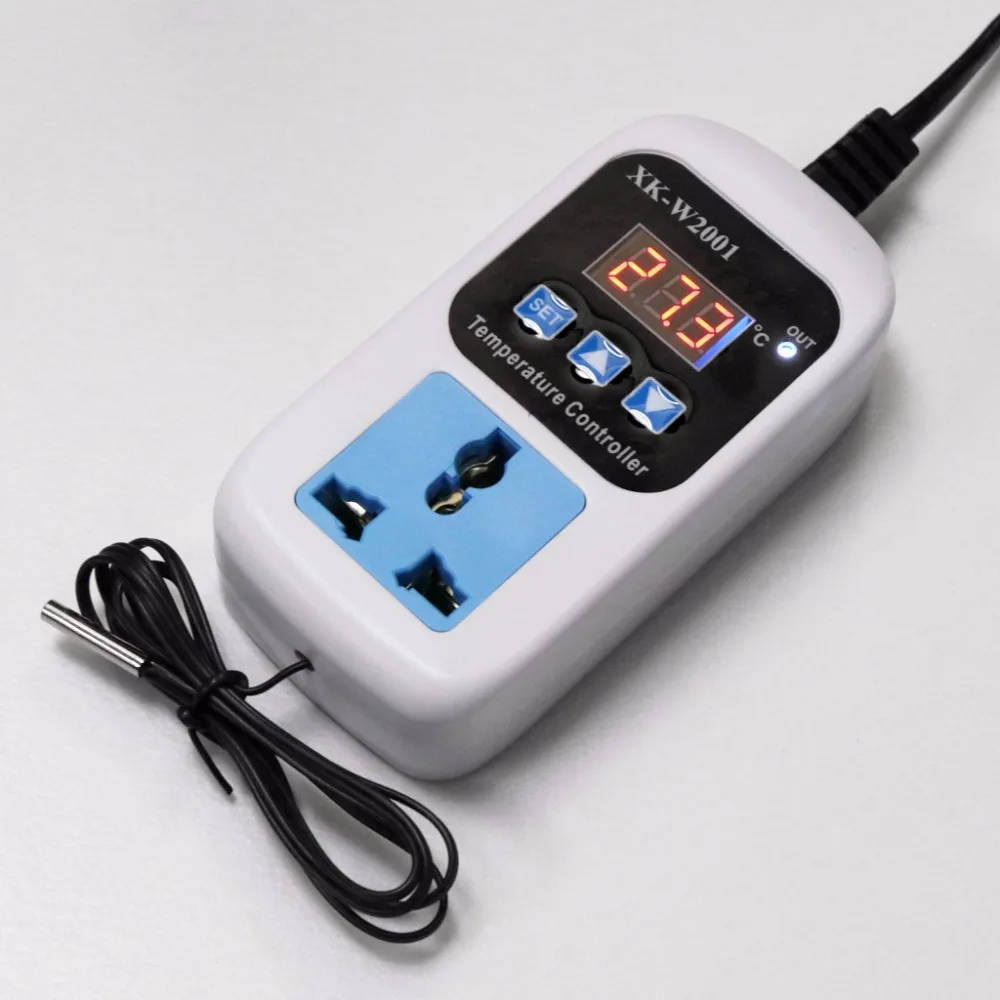AC110 220V с гнездом цифрового термостата 50 ~ 110C переключатель регулятора
