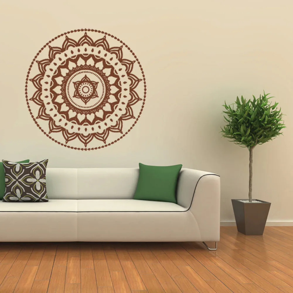 Винтажный узор Мандала Ретро цветок классическая индийская девушка спальня ТВ