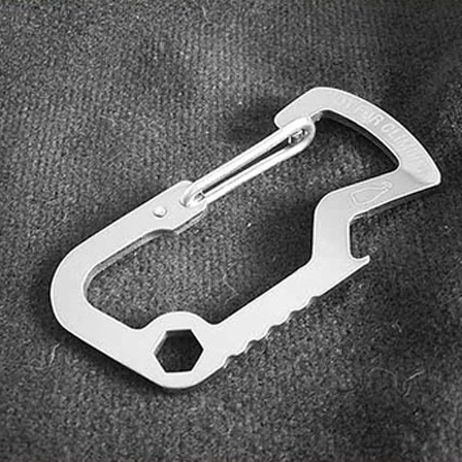 EDC Универсальный Пружинный Нож d-типа из нержавеющей стали карабин d-образная