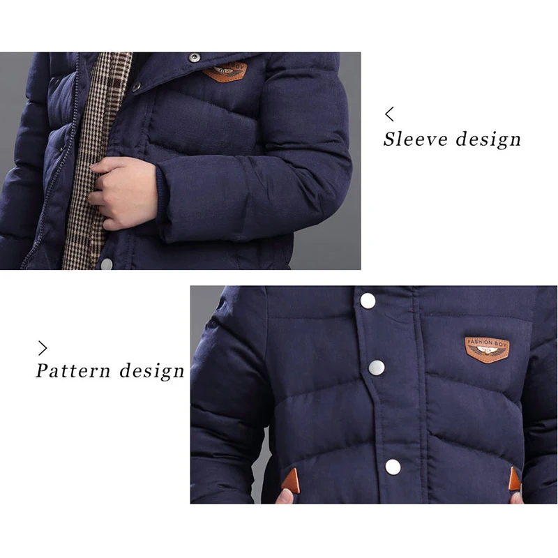 Зимняя Детская куртка и пальто для мальчиков Новое поступление модная верхняя