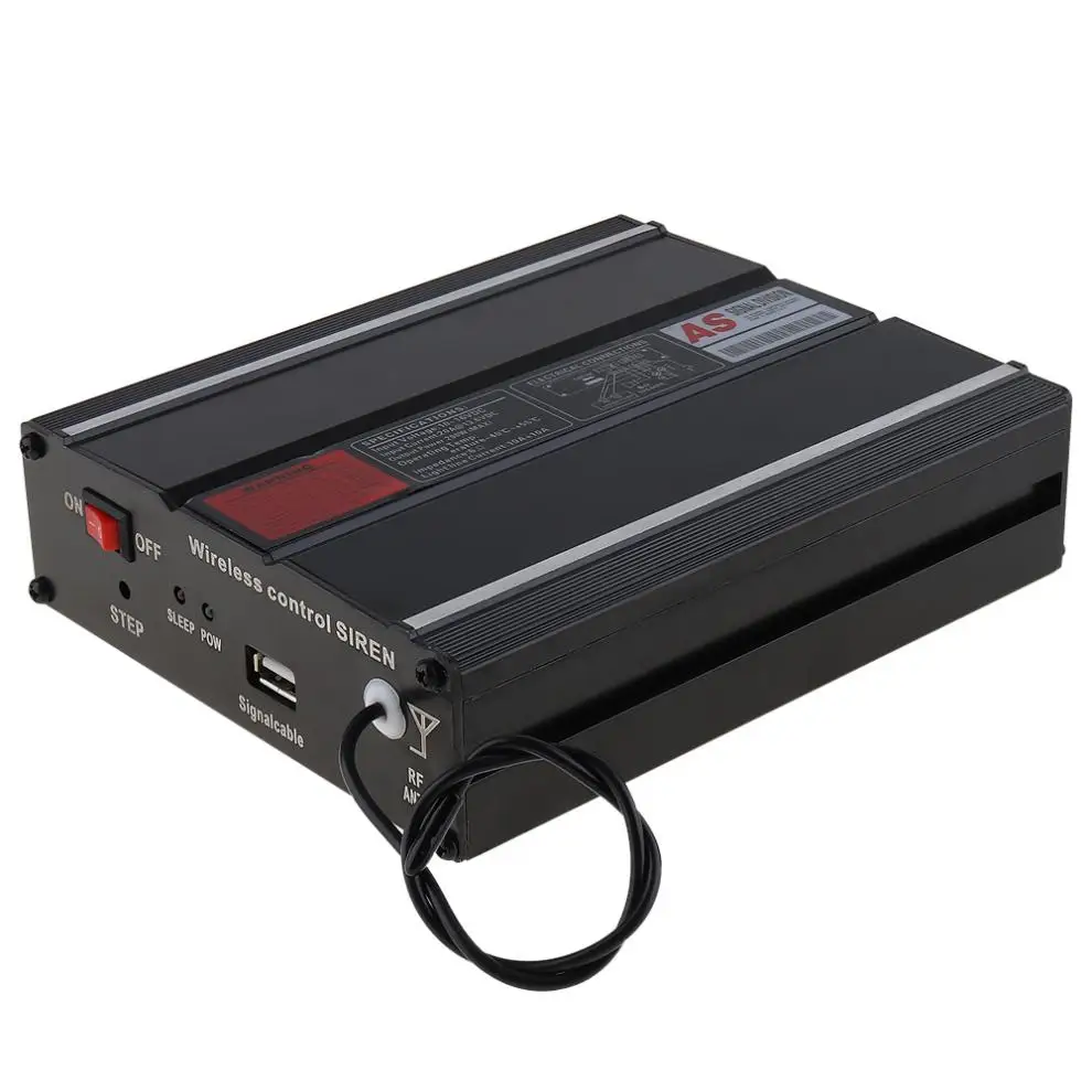 Устойчив к атмосферным воздействиям 12V 200W 18 Автомобильная сирена на Предупреждение сигнализации полицейская сирена PA Динамик с микрофоном Системы& Беспроводной дистанционного Управление