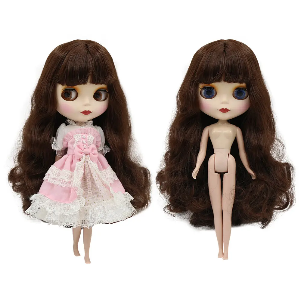 Ледяная фабрика Blyth кукла шарнир тело DIY обнаженные игрушки BJD модные куклы девушка подарок новое специальное предложение на продажу с ручной набор A& B