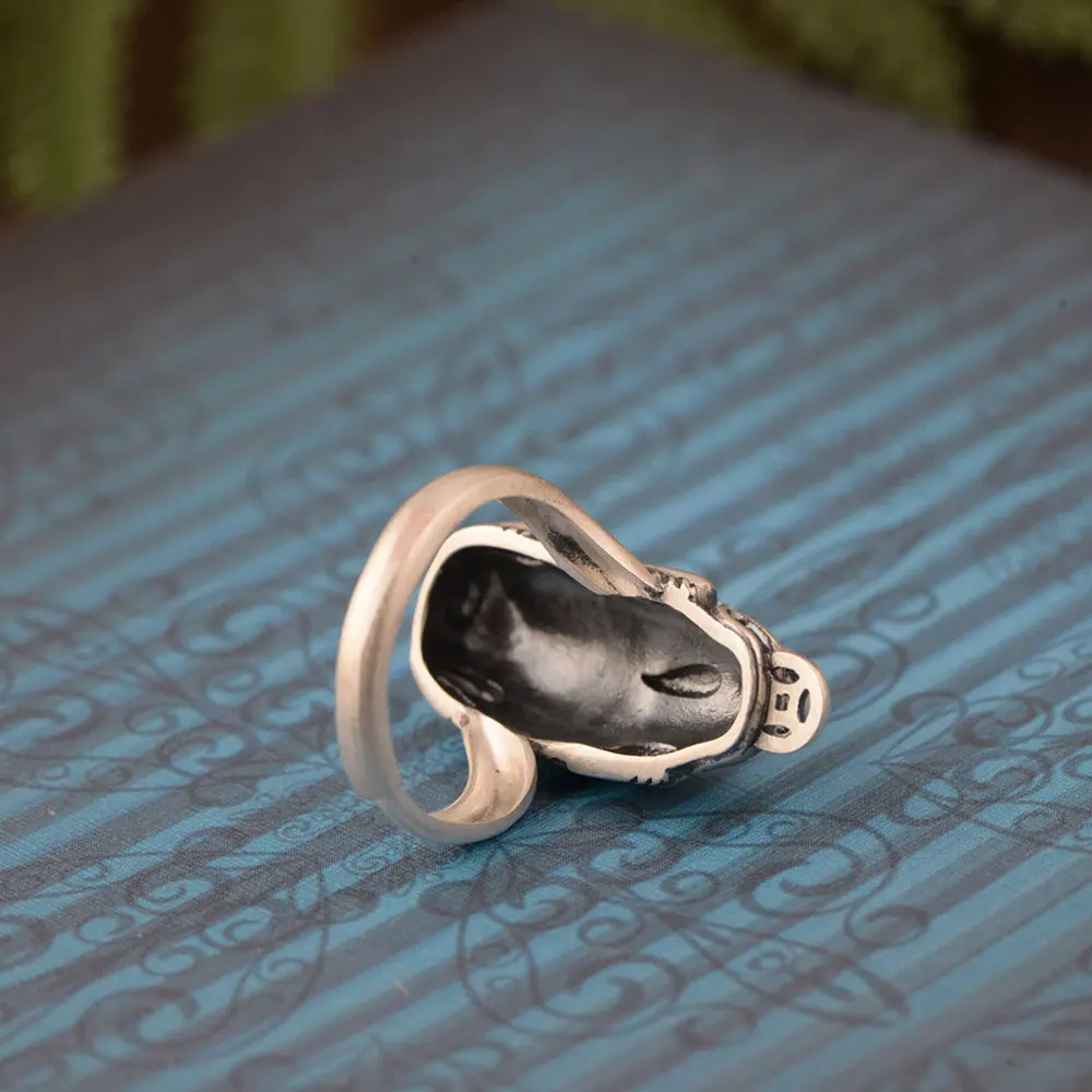 FNJ 925 Серебряные кольца Pixiu модные 100% Оригинальные S925 из тайского серебра для